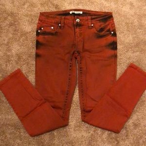 Orange jeggings